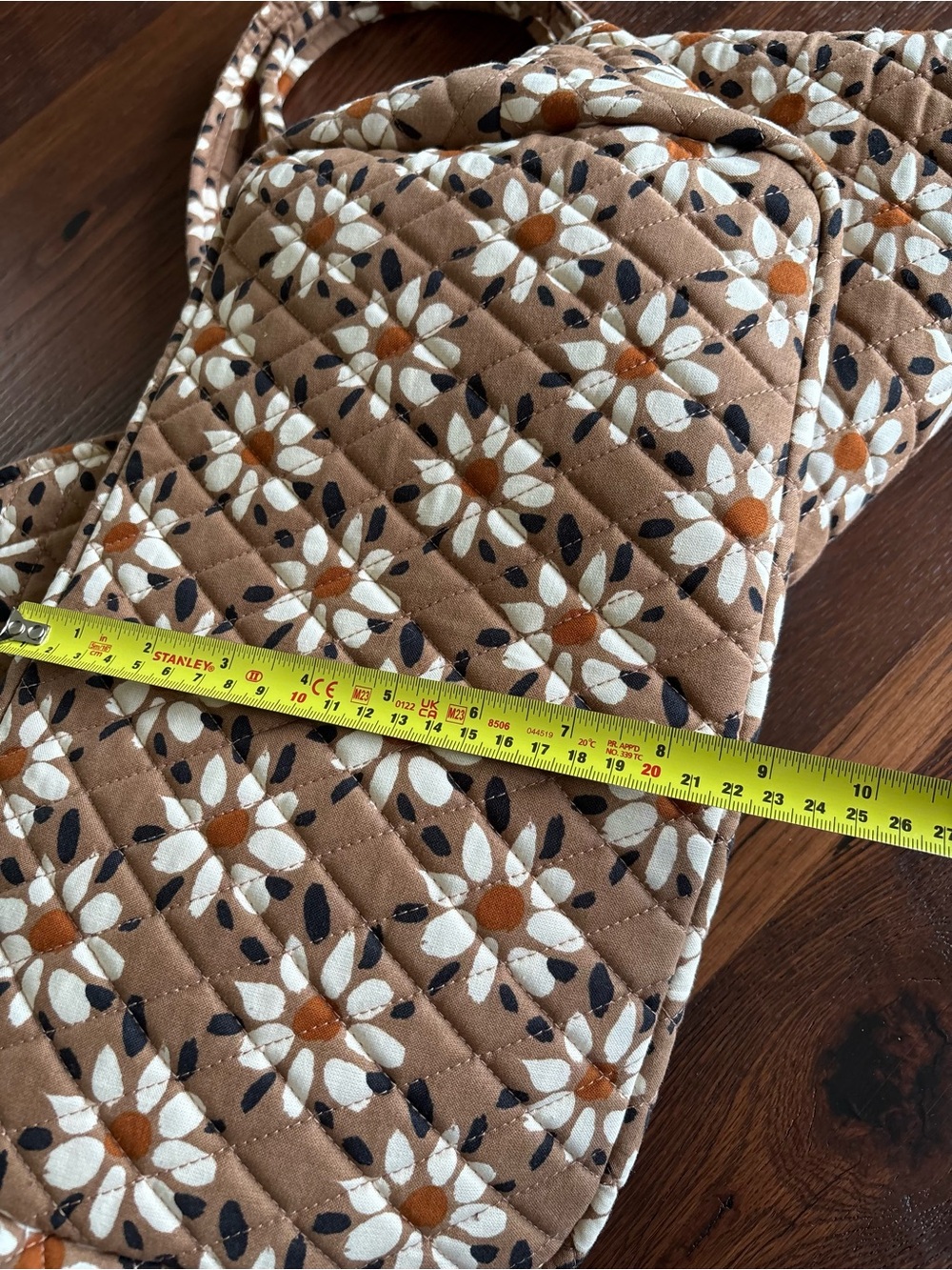 EUC Vera Bradley Grand Tote Bag, Venetian Flower Tiger’s Eye Quilted Essential - Picture 11 of 15